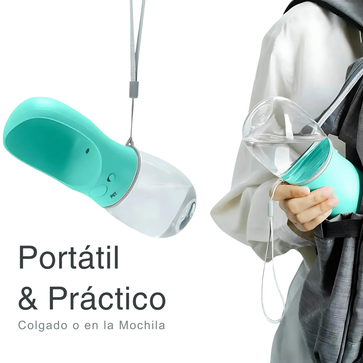 Petbottle® Botella portátil automática para mascotas