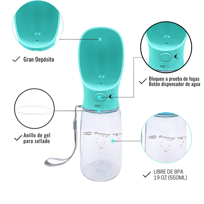 Petbottle® Botella portátil automática para mascotas