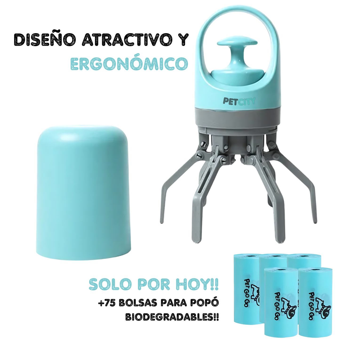 PetScoop® Recogedor portátil de popó